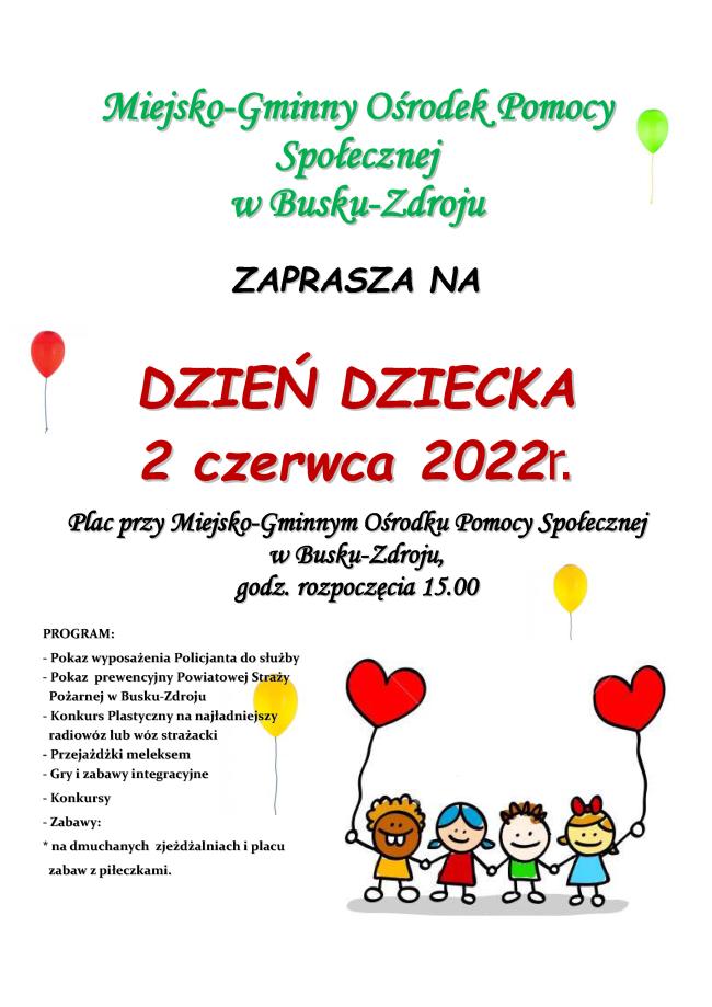 Zapraszamy na Dzień Dziecka