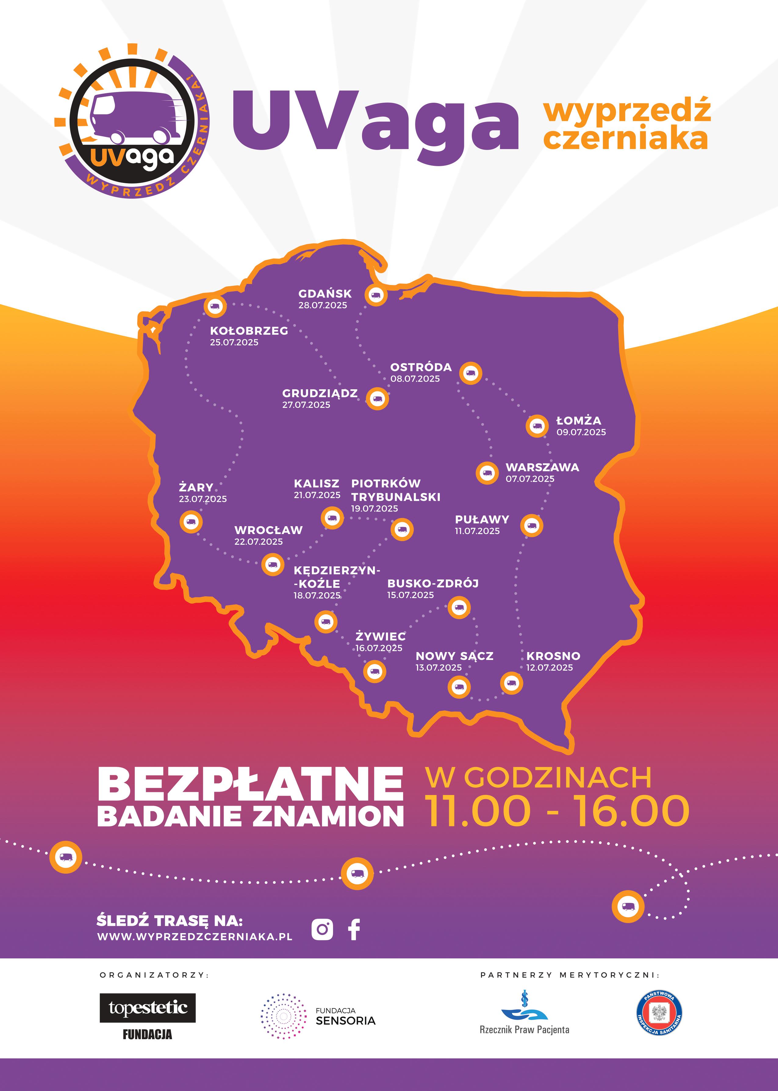 Bezpłatne badania znamion w Busku-Zdroju w ramach "UVaga – wyprzedź czerniaka!"